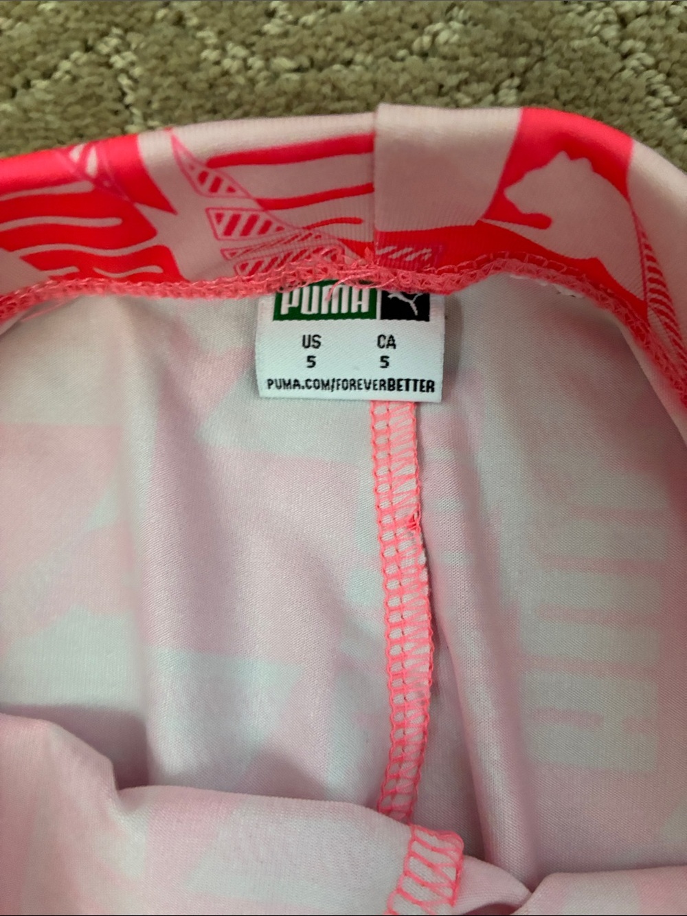 Puma Girls 5 - Logo Hoodie & Leggings Activewear - Picture 5 of 6
